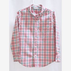 Janie and Jack Boy's Size Pink Plaid Shirt Top5